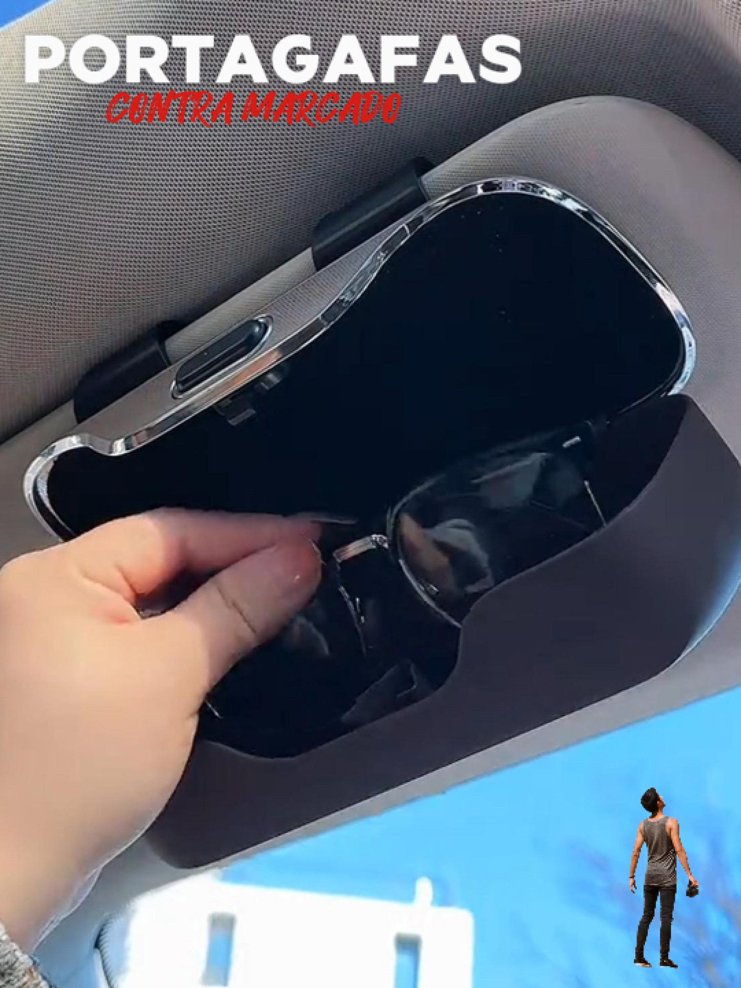 porta gafas para coche - Protege tus gafas de Rayones (Todas las marcas disponibles)