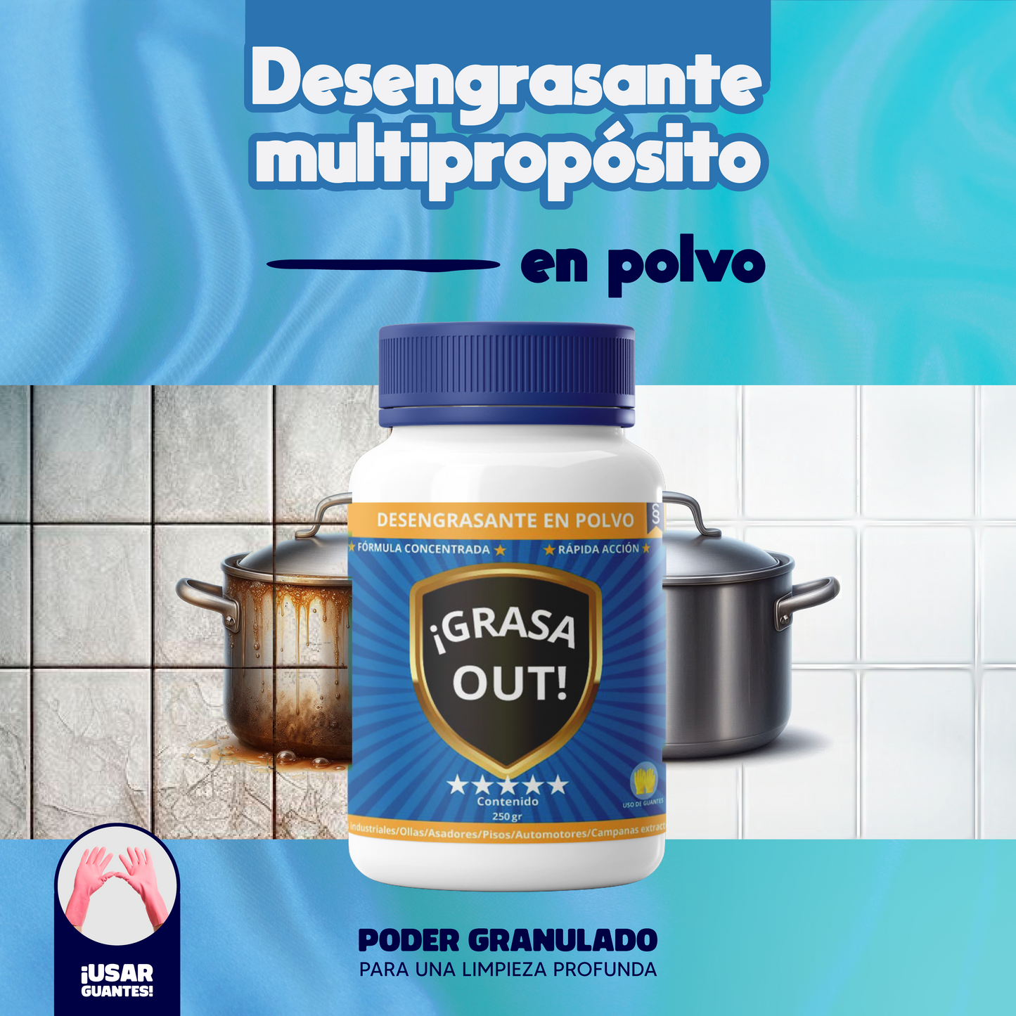 DESENGRASANTE EN POLVO - GRASA OUT