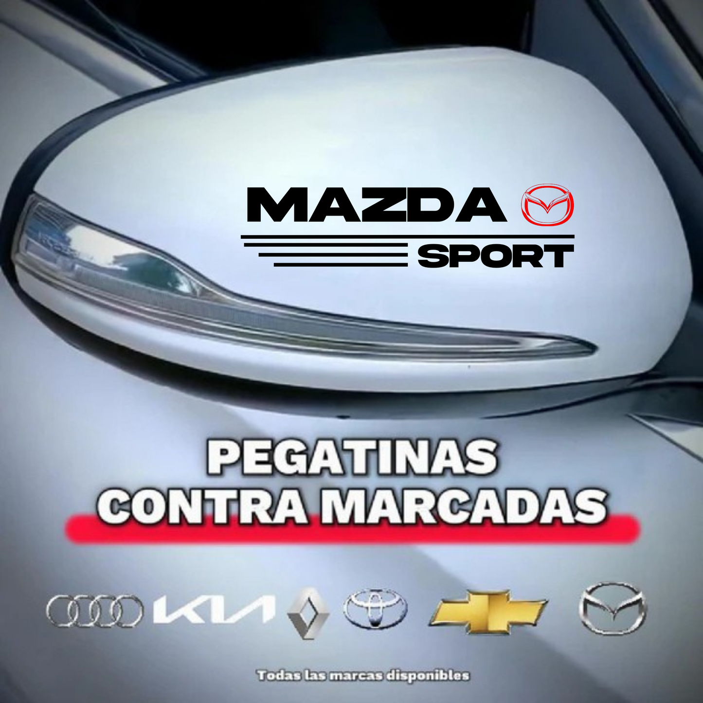 Pegatina para los retrovisores x 2 Unidades