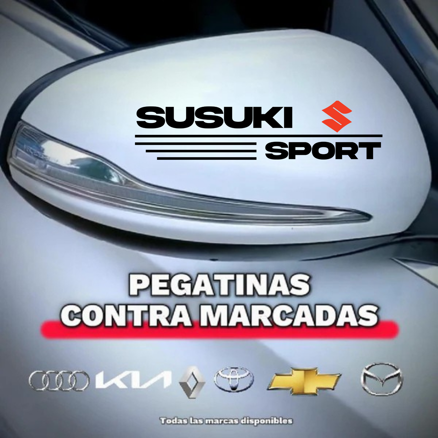 Pegatina para los retrovisores x 2 Unidades
