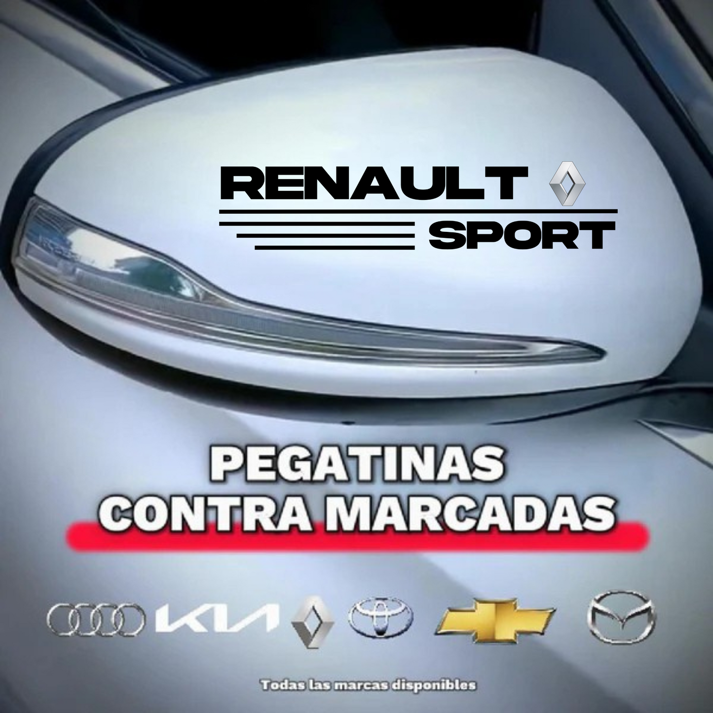 Pegatina para los retrovisores x 2 Unidades