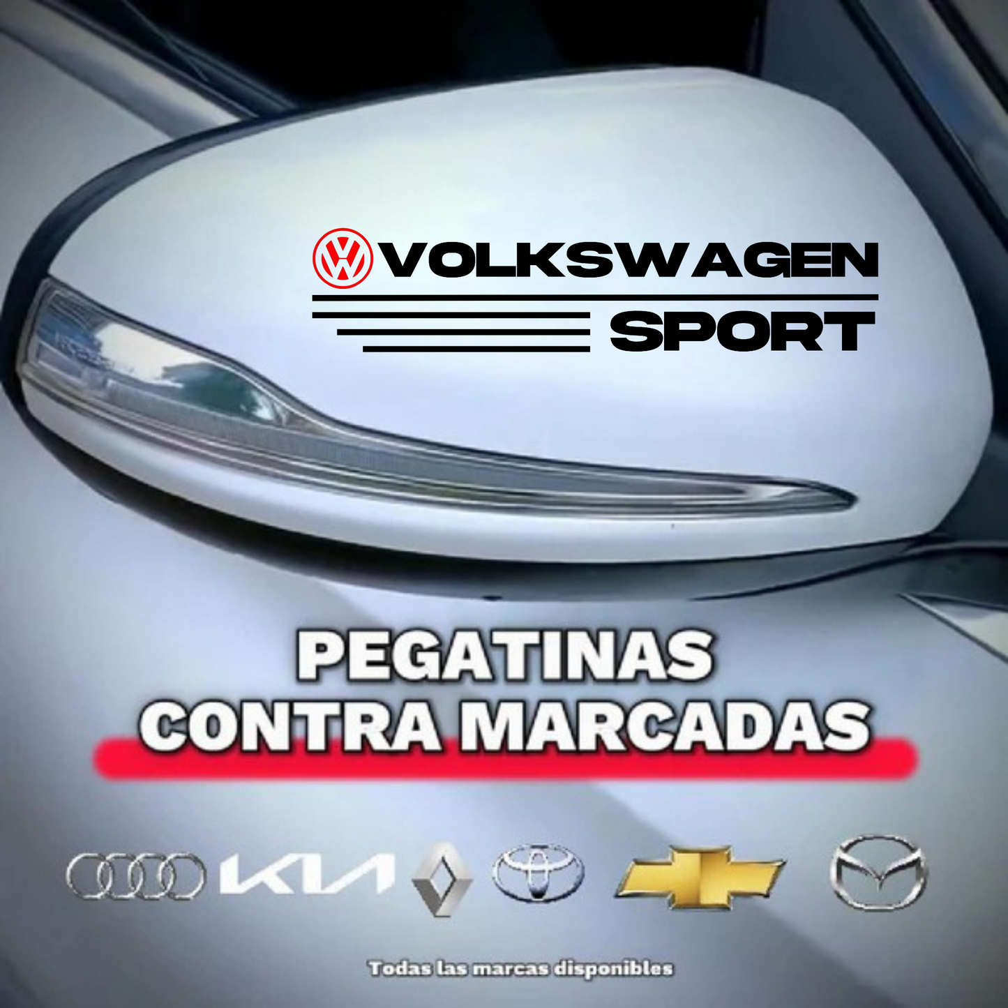 Pegatina para los retrovisores x 2 Unidades