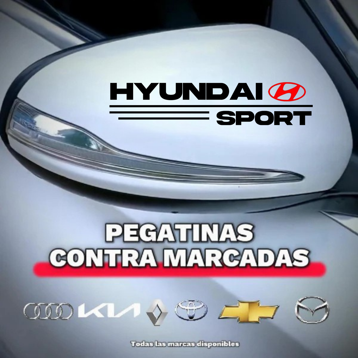 Pegatina para los retrovisores x 2 Unidades