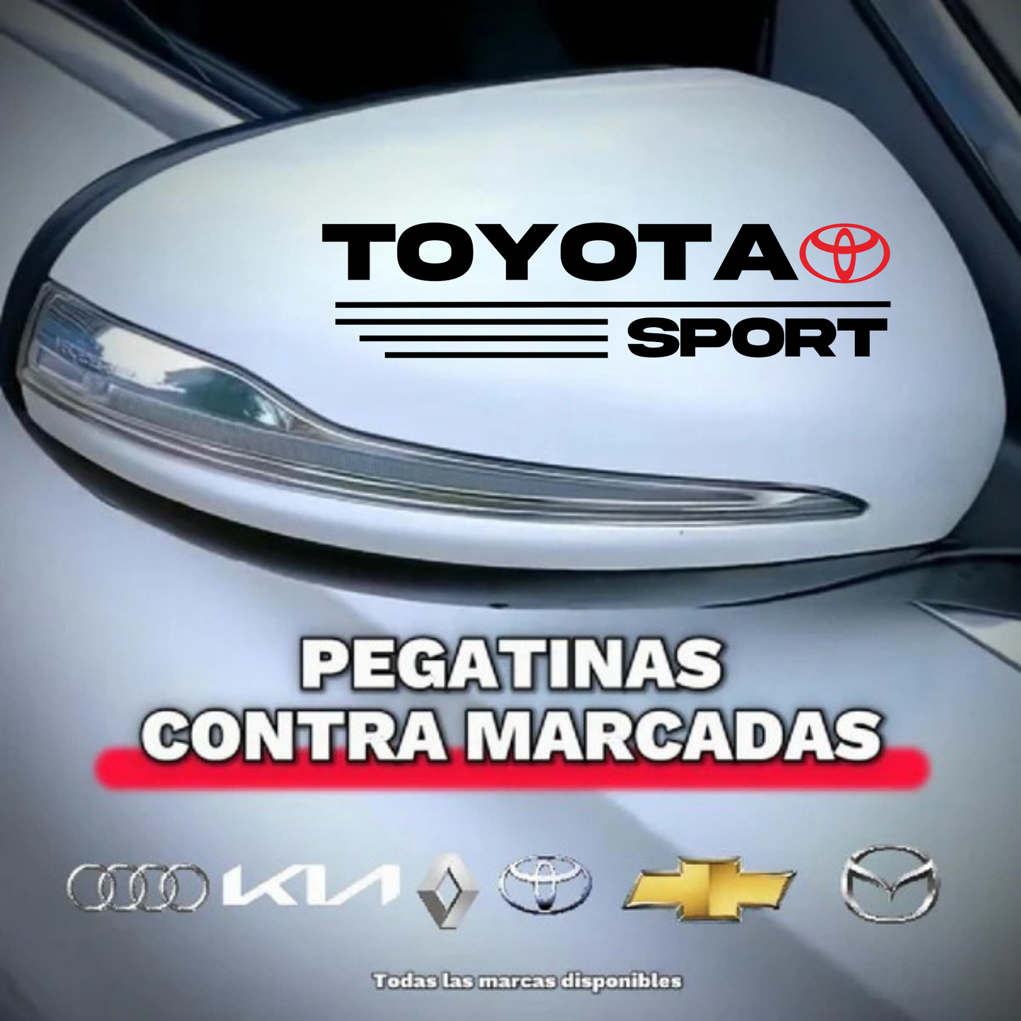 Pegatina para los retrovisores x 2 Unidades