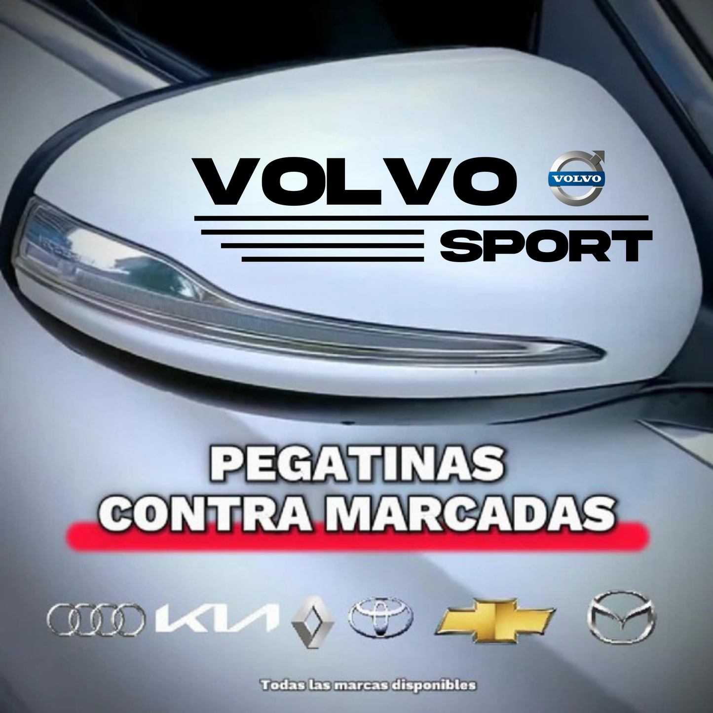 Pegatina para los retrovisores x 2 Unidades