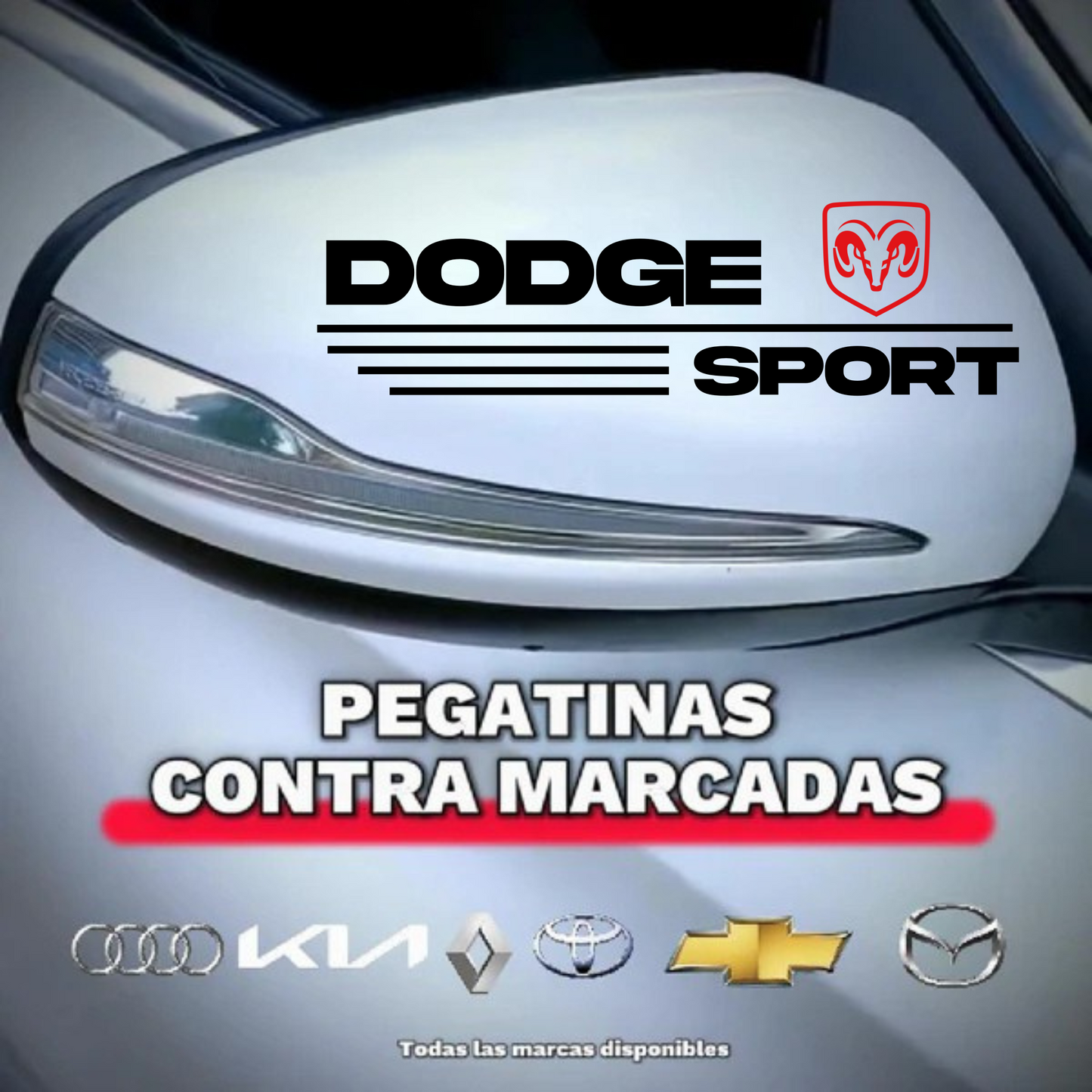 Pegatina para los retrovisores x 2 Unidades