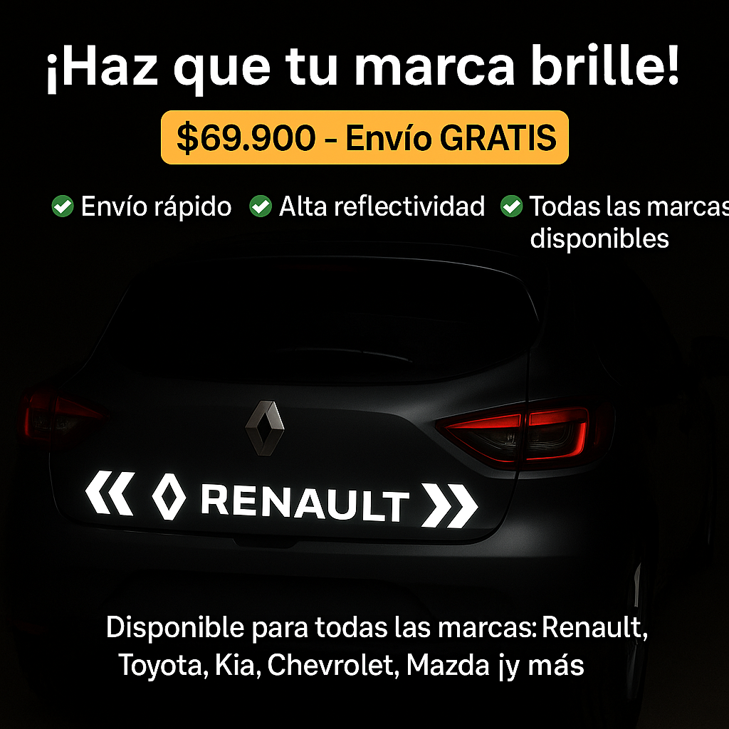 Pegatina Reflectiva de Advertencia 🚨