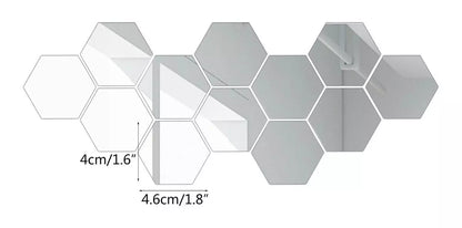 Espejos Hexagonales X 36 Unidades