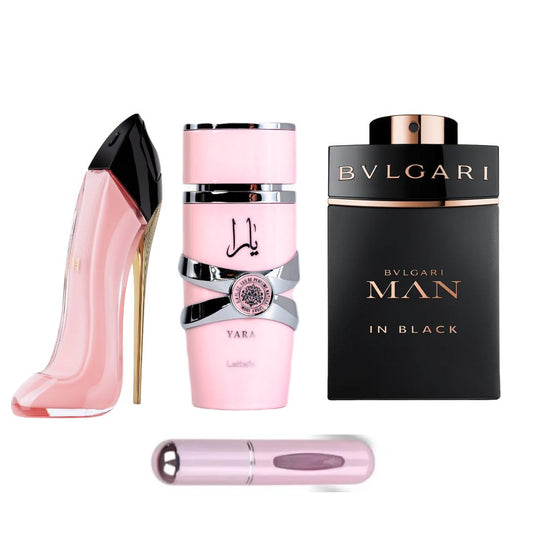 (3) Blushman + Yara + Bvlgari Black