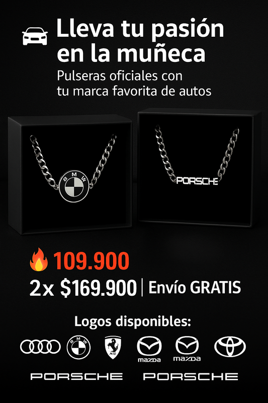 PULSERAS DE COCHE - CON MARCA