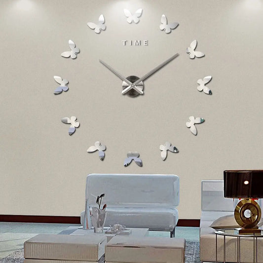 Reloj de Pared 3D Moderno - Mariposas