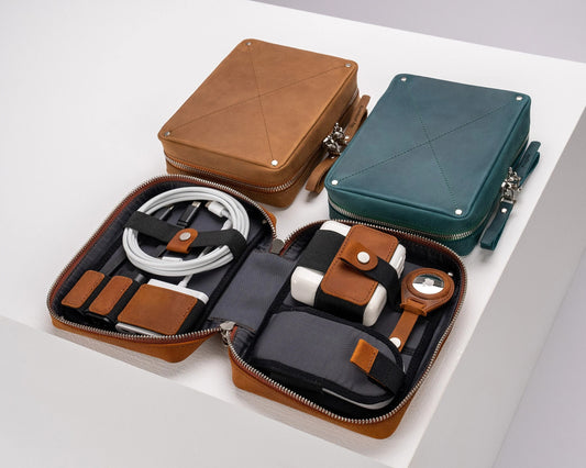 💼BOLSO DE CUERO PARA DISPOSITIVOS TECNÓLOGICOS📱